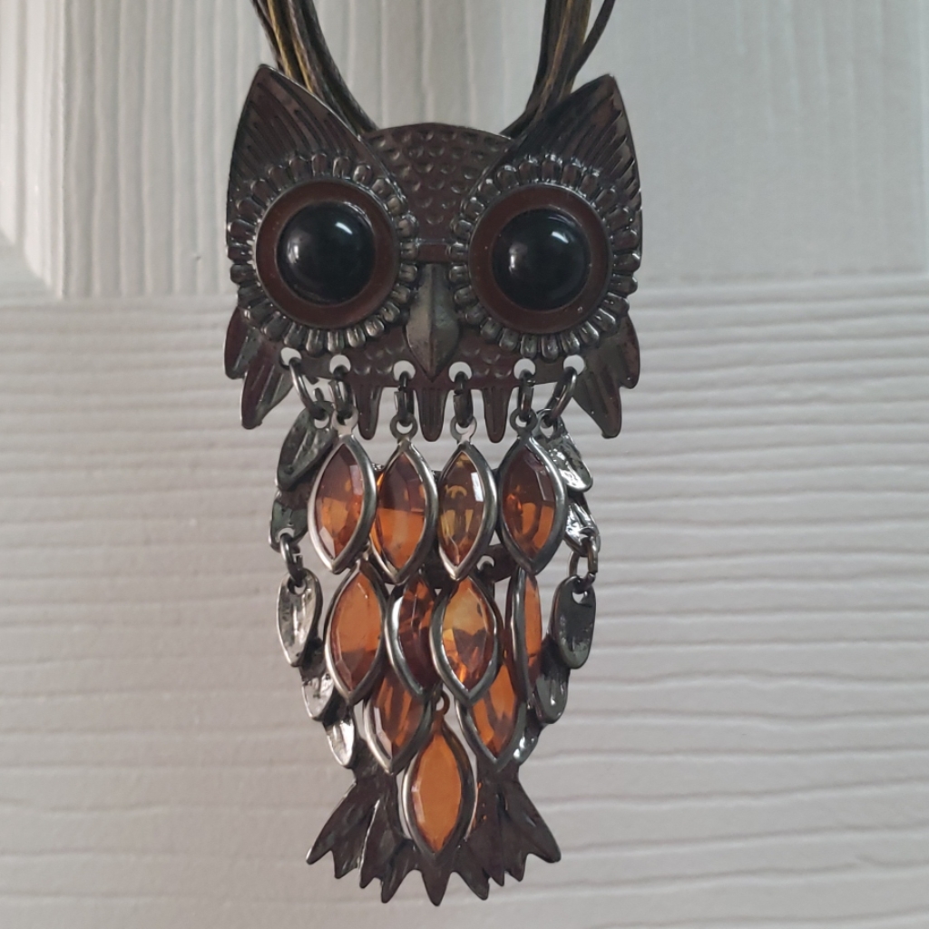 Owl Necklace Or Pin